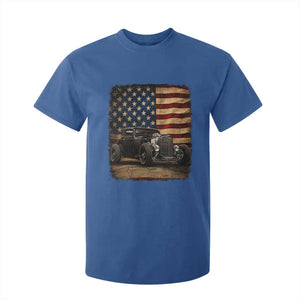 1932 American Classic Hotrod US Flag 4th of July T Shirt For Kid