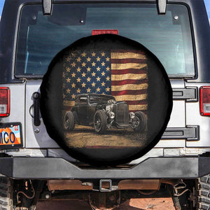 1932 American Classic Hotrod US Flag 4th of July Spare Tire Cover
