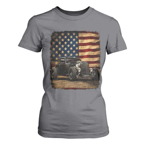 1932 American Classic Hotrod US Flag 4th of July T Shirt For Women