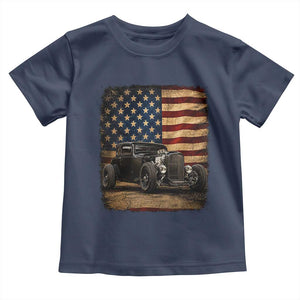 1932 American Classic Hotrod US Flag 4th of July Toddler T Shirt