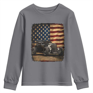1932 American Classic Hotrod US Flag 4th of July Youth Sweatshirt