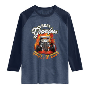 Real Grandpas Drive Hotrods Raglan Shirt Vintage 1932 Hotrod