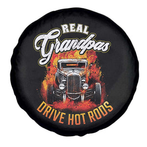 Real Grandpas Drive Hotrods Spare Tire Cover Vintage 1932 Hotrod