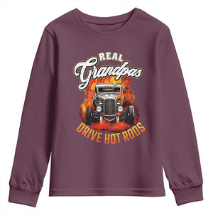 Real Grandpas Drive Hotrods Youth Sweatshirt Vintage 1932 Hotrod