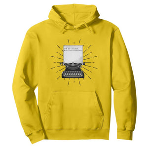 Funny Typewriter Hoodie I Am An Author What Is Your Superpower TS14 Daisy Print Your Wear