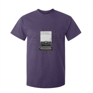 Funny Typewriter T Shirt For Kid I Am An Author What Is Your Superpower TS14 Purple Print Your Wear