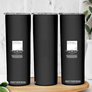 Funny Typewriter Skinny Tumbler I Am An Author What Is Your Superpower TS14 Print Your Wear