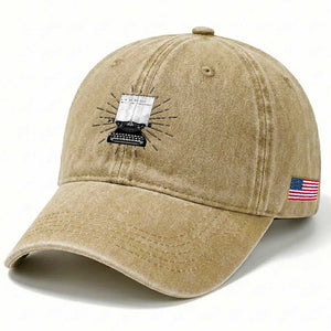 Funny Typewriter Washed Cotton Baseball Cap I Am An Author What Is Your Superpower TS14 Print Your Wear