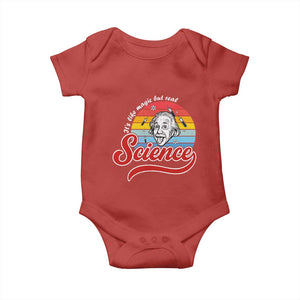 Science It Is Like Magic But Real Baby Onesie Funny Science Teacher TS14 Red Print Your Wear