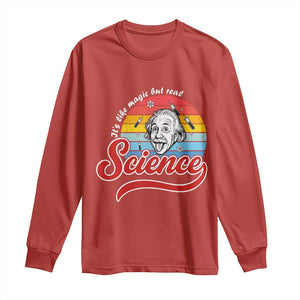 Science It Is Like Magic But Real Long Sleeve Shirt Funny Science Teacher TS14 Red Print Your Wear