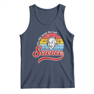 Science It Is Like Magic But Real Tank Top Funny Science Teacher TS14 Navy Print Your Wear