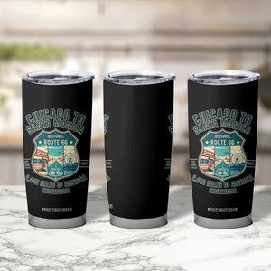 Route Highway 66 Chicago Santa Monica Vintage America Road Trip Tumbler Cup