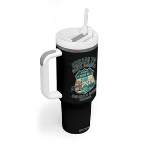 Route Highway 66 Chicago Santa Monica Vintage America Road Trip Tumbler With Handle