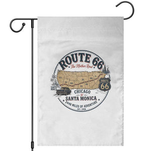 Route Highway 66 Map Chicago to Santa Monica Garden Flag Vintage America Road Trip Americana