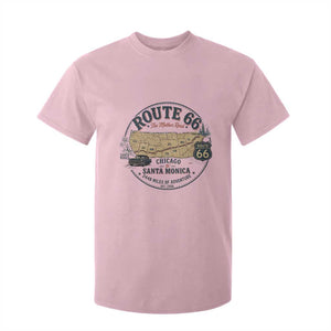 Route Highway 66 Map Chicago to Santa Monica T Shirt For Kid Vintage America Road Trip Americana