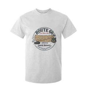 Route Highway 66 Map Chicago to Santa Monica T Shirt For Kid Vintage America Road Trip Americana