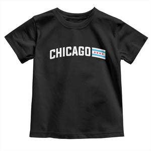 Sweet Chicago Flag Red Six Pointed Stars Toddler T Shirt TS14 Black Print Your Wear