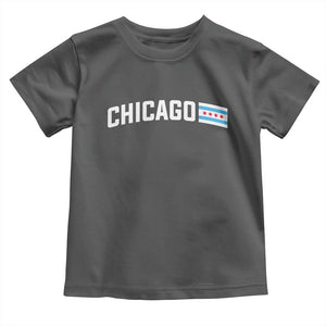 Sweet Chicago Flag Red Six Pointed Stars Toddler T Shirt TS14 Dark Heather Print Your Wear
