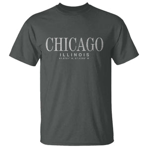 Chicago Illinois IL Est 1837 Vintage Travel Souvenir T Shirt TS14 Dark Heather Print Your Wear