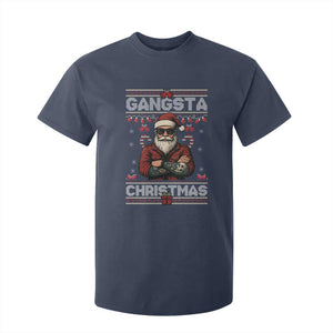 Gangster Santa Claus Hip Hop Rap Christmas Cool T Shirt For Kid TS14 Navy Print Your Wear