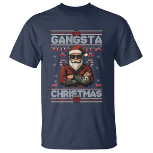 Gangster Santa Claus Hip Hop Rap Christmas Cool T Shirt TS14 Navy Print Your Wear