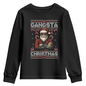 Gangster Santa Claus Hip Hop Rap Christmas Cool Youth Sweatshirt TS14 Black Print Your Wear