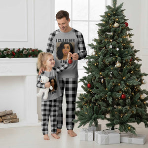 Funny Doll Face Meme Plaid Pajama Set I Called Her A Bitch TS14 White Plaid Print Your Wear