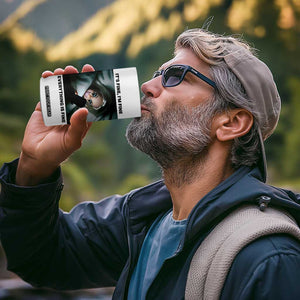 Funny Distressed Doll Face Meme 4 in 1 Can Cooler Tumbler It Is Fine I Am Fine Everything Is Fine TS14 Print Your Wear