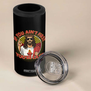 Funny Jesus Racing 4 in 1 Can Cooler Tumbler If You Are Not First You Are Last TS14 Print Your Wear