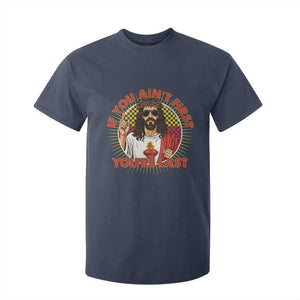 Funny Jesus Racing T Shirt For Kid If You Are Not First You Are Last TS14 Navy Print Your Wear