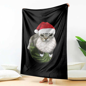 Watermelon Cat Christmas Throw Blanket Funny Silly Kitten Meme TS14 Print Your Wear