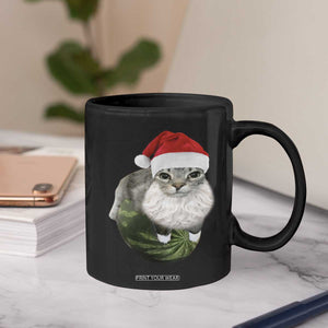 Watermelon Cat Christmas Coffee Mug Funny Silly Kitten Meme TS14 Print Your Wear