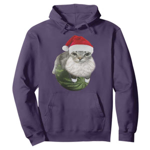 Watermelon Cat Christmas Hoodie Funny Silly Kitten Meme TS14 Purple Print Your Wear