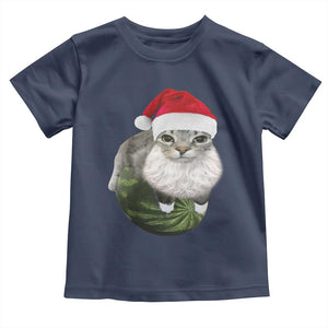 Watermelon Cat Christmas Toddler T Shirt Funny Silly Kitten Meme TS14 Navy Print Your Wear