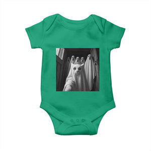 Funny Ghost Cat Halloween Meme Baby Onesie TS14 Irish Green Print Your Wear