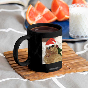 Funny Cat Drinking Wine Christmas Coffee Mug TS14 Print Your Wear