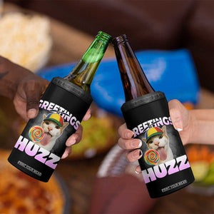 Funny Cat Meme 4 in 1 Can Cooler Tumbler Greetings Huzz TS14 Print Your Wear