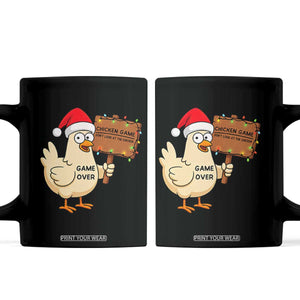 Chicken Game Christmas Coffee Mug Funny Do Not Look At The Chicken TS14 Black Print Your Wear