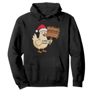 Chicken Game Christmas Hoodie Funny Do Not Look At The Chicken TS14 Black Print Your Wear
