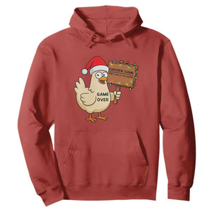 Chicken Game Christmas Hoodie Funny Do Not Look At The Chicken TS14 Red Print Your Wear