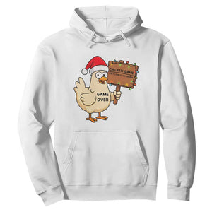 Chicken Game Christmas Hoodie Funny Do Not Look At The Chicken TS14 White Print Your Wear
