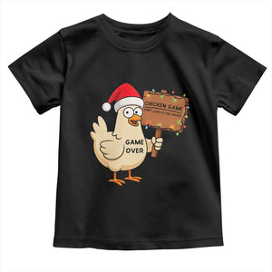 Chicken Game Christmas Toddler T Shirt Funny Do Not Look At The Chicken TS14 Black Print Your Wear