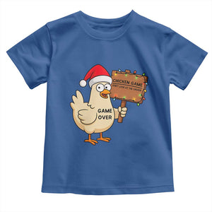 Chicken Game Christmas Toddler T Shirt Funny Do Not Look At The Chicken TS14 Royal Blue Print Your Wear