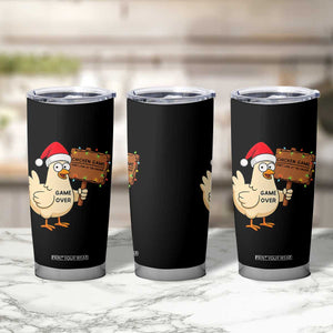 Chicken Game Christmas Tumbler Cup Funny Do Not Look At The Chicken TS14 Print Your Wear