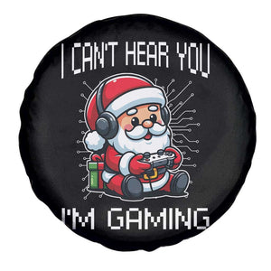 Funny Santa Gamer Christmas Spare Tire Cover I Can Not Hear You I Am Gaming TS14 Print Your Wear