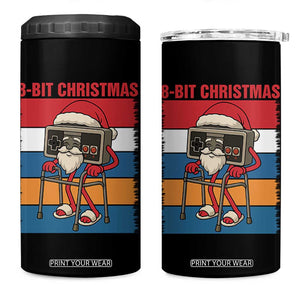 Funny Old Gamer Christmas 4 in 1 Can Cooler Tumbler Retro 80s 90s Video Game TS14 One Size: 16 oz Black Print Your Wear