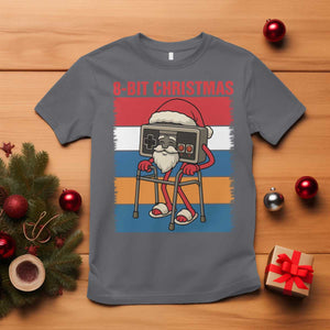 Funny Old Gamer Christmas T Shirt Retro 80s 90s Video Game TS14 Charcoal Print Your Wear