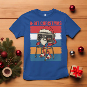 Funny Old Gamer Christmas T Shirt Retro 80s 90s Video Game TS14 Royal Blue Print Your Wear