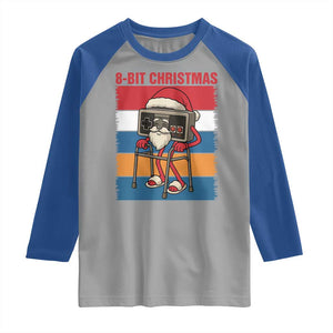 Funny Old Gamer Christmas Raglan Shirt Retro 80s 90s Video Game TS14 Sport Gray Royal Print Your Wear