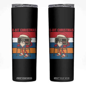 Funny Old Gamer Christmas Skinny Tumbler Retro 80s 90s Video Game TS14 Black Print Your Wear